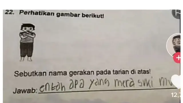 6 Jawaban Lucu Murid di Soal Isian Singkat Bergambar, Bikin Guru Senyum