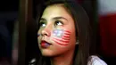 Sofia Motta (13) hanya termangu menyaksikan Timnas Amerika Serikat gagal meraih poin penuh ssat berlaga melawan Portugal di Los Angeles, Kalifornia, (22/6/2014). (REUTERS/Lucy Nicholson)