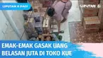 Tega, memanfaatkan situasi penjual toko yang tertidur pulas, seorang emak-emak terekam CCTV menggasak uang Rp 12 juta dari sebuah toko kue kering di Pasar Rebo, Jakarta Timur.