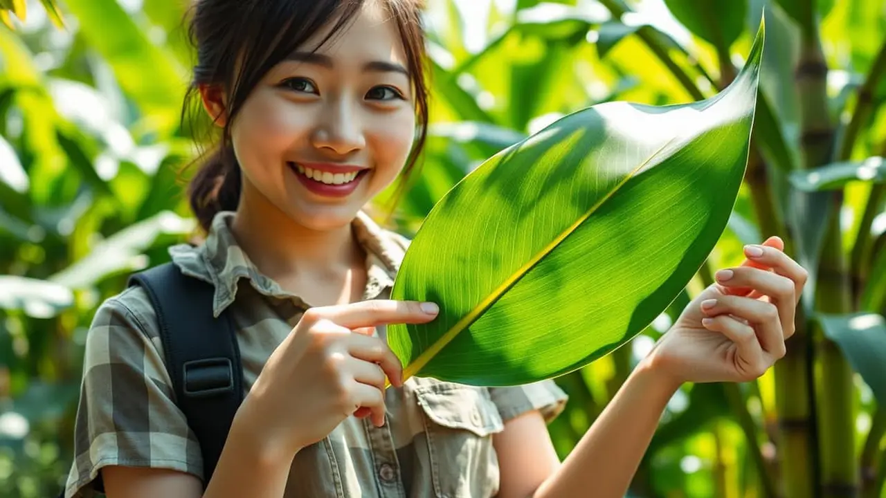 contoh daun sejajar