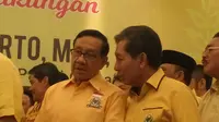 DPD Partai Golkar Jateng dan DIY mendeklarasikan dukungan kepada Airlangga Hartarto untuk kembali menjabat sebagai Ketum Partai Golkar 2019-2024. (Liputan6.com/ Switzy Sabandar)