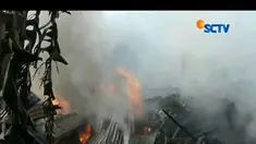 Sebuah penampungan barang bekas di Tangerang Selatan ludes terbakar. Sementara itu,  kisruh ojek online di bandar lampung terus berlanjut.