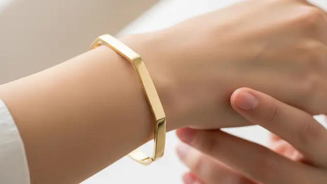 Gelang Bangle Emas Polos Elegan untuk Idul Fitri 2026
