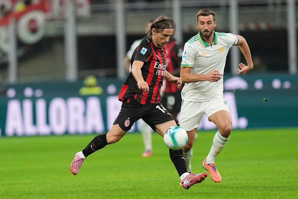 ac milan vs as roma luka modric