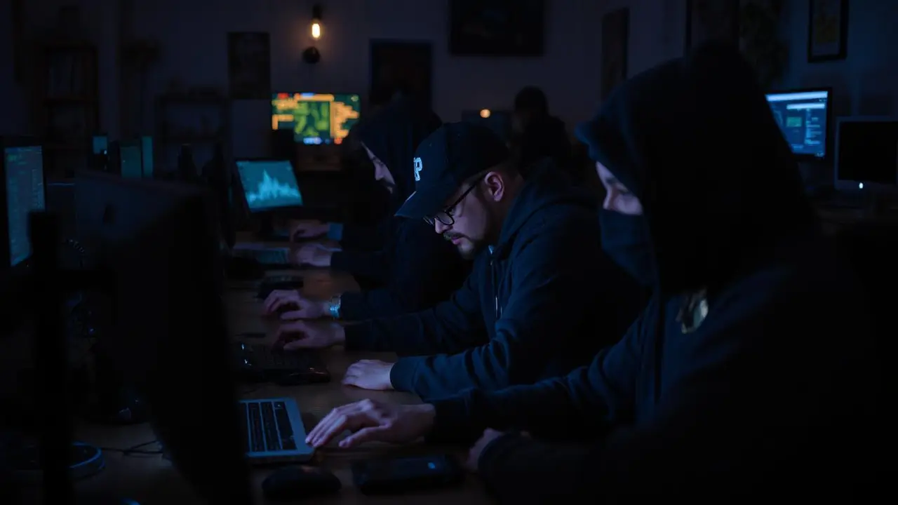 Ilustrasi peretas atau cyber hacker internet atau kripto. (Foto by AI)
