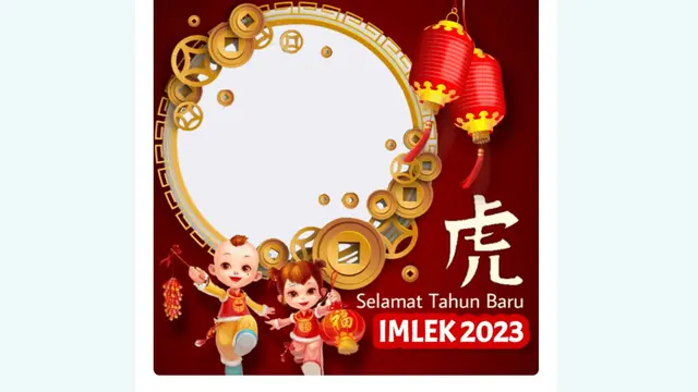 Twibbon Tahun Baru Imlek 2023 atau Tahun Baru China yang pada kali ini menjadi tahunnya Kelinci Air atau Year of the Water Rabbit.