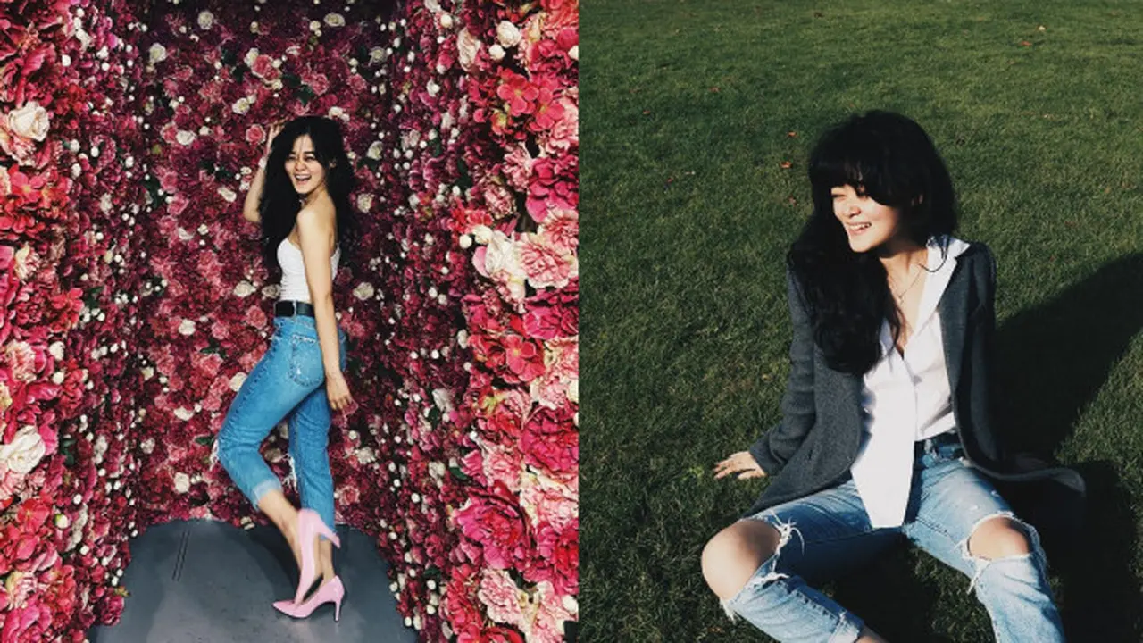 Gaya Kasual Gisela Cindy di Kanada, Tampil Stylish