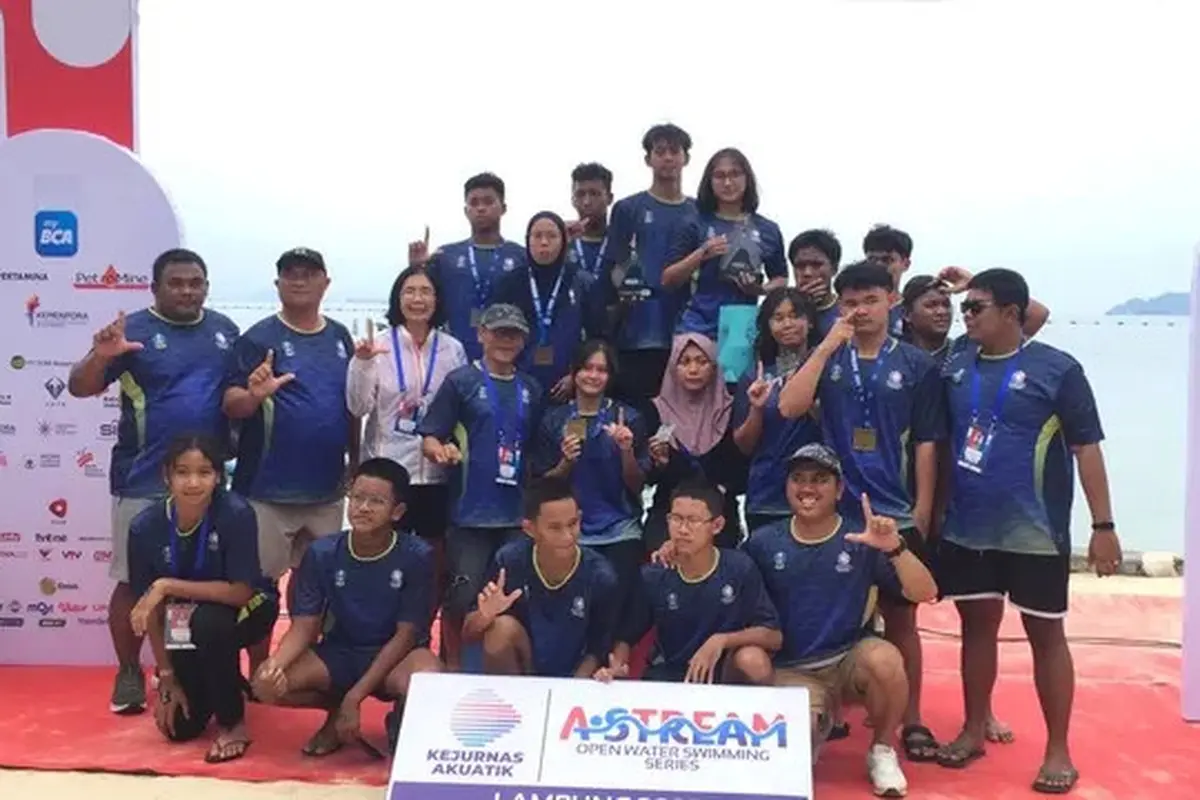 Taklukkan Laut Lampung, Jatim Sabet Juara Umum Kejurnas Akuatik OWS 2025