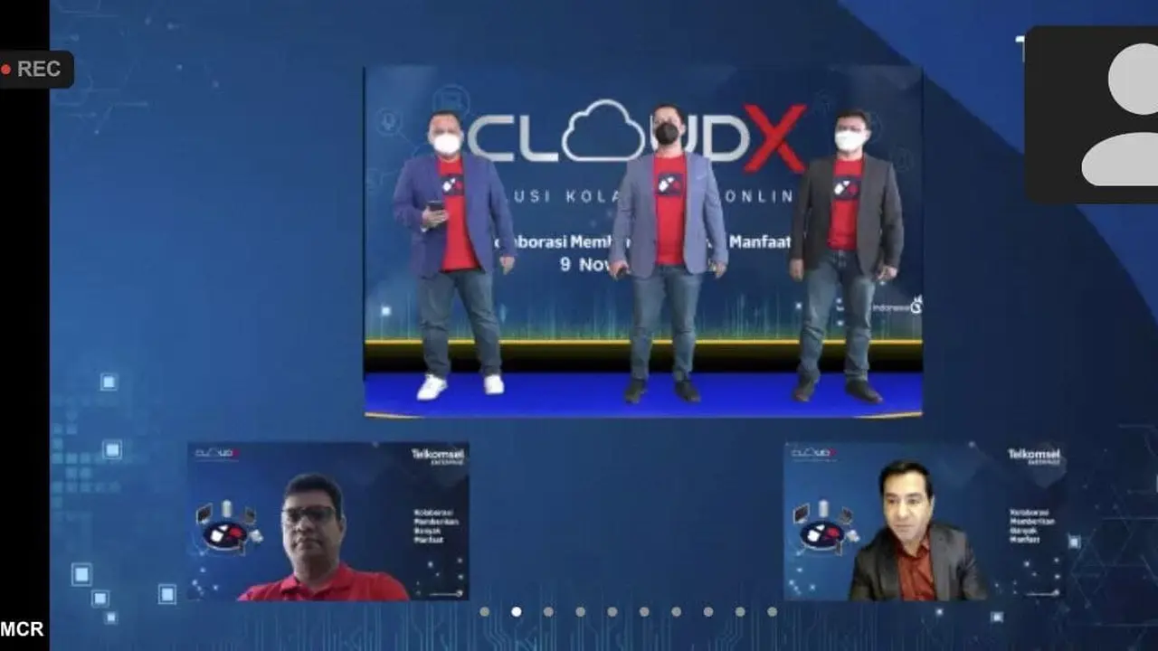 Peluncuran aplikasi video conference CloudX Meeting 2.0 dari Telkomsel