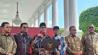 Wakil Ketua MPR RI Ahmad Basarah bertemu  Presiden Joko Widodo atau Jokowi di Istana Merdeka Jakarta, Jumat (28/6/2024). (Lizsa Egeham).