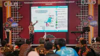 Pj Gubernur Sulbar Bahtiar Baharuddin di West Sulawesi Investment Forum (Liputan6.com/Istimewa)