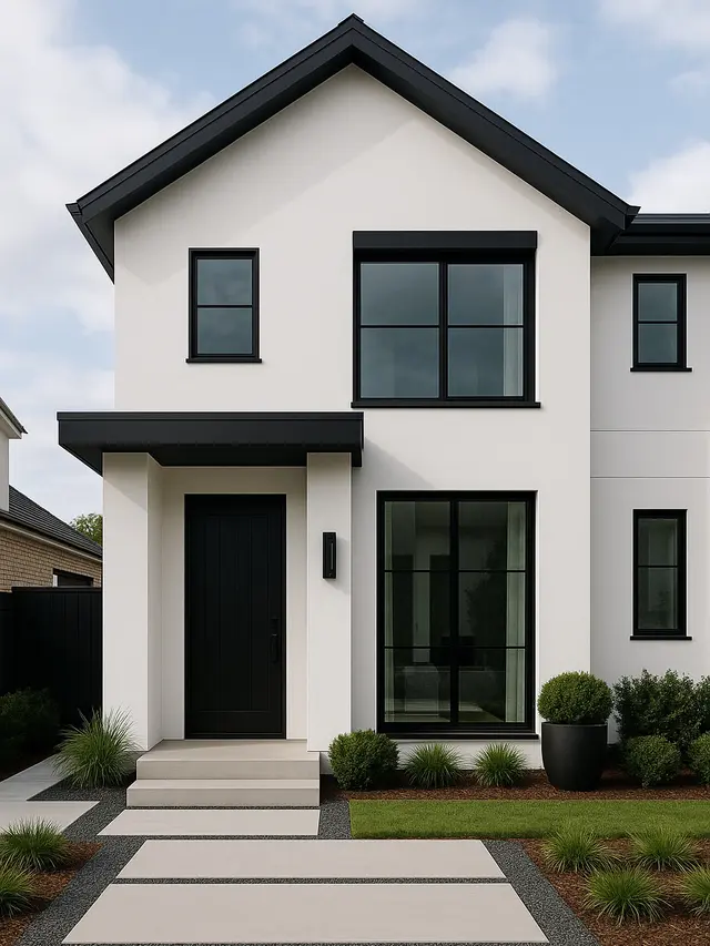 Inspirasi Rumah Putih Modern yang Bikin Interior Terlihat Lebih Terang (Image by ChatGPT)