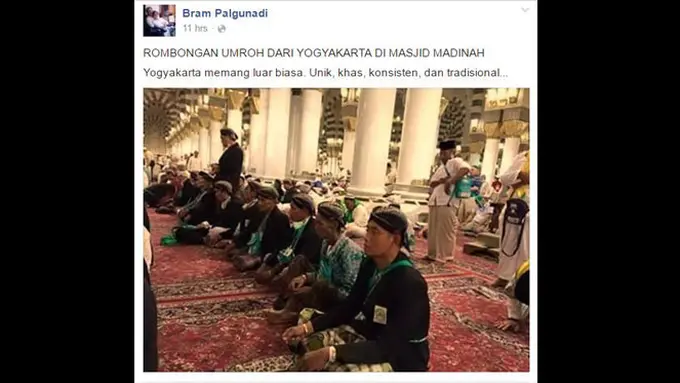 Teguh Memegang Adat Budaya, Umroh Pun Tetap Berbusana Jawa