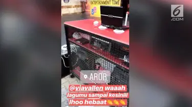 Arie Untung takjub mendengar lagu Via Vallen diputar saat ia dan keluarga liburan ke Turki.