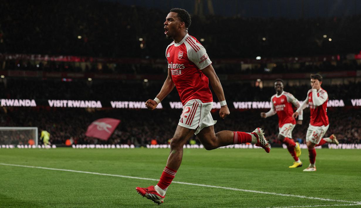 Arsenal berhasil memetik poin penuh dalam laga lanjutan Liga Inggris 2025/2026 melawan Chelsea di Emirates Stadium, London, Minggu (01/03/2026) waktu setempat. (AFP/Adrian Dennis)