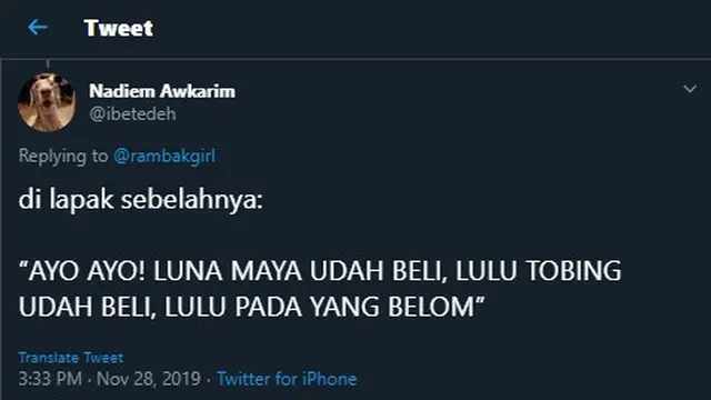 6 Cuitan Percakapan Imajinasi Penjual dan Pembeli di Pasar Ini Bikin Ngakak