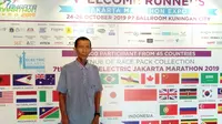 Toni Iskandar siap ramaikan Jakarta Marathon 2019. (Liputan6.com/Cakrayuri Nuralam)