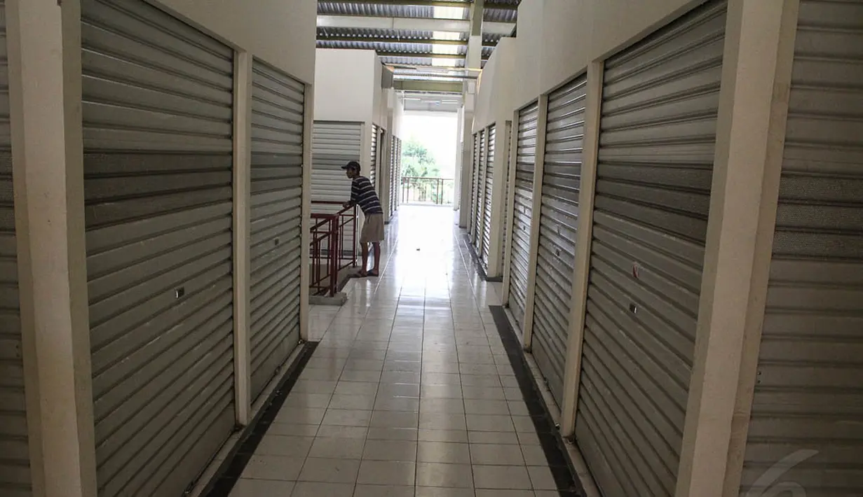 Pasar Manggis menyediakan 280 kios dan 104 los (kios yang lebih kecil) untuk dihuni para pedagang, Jakarta, Rabu (5/11/2014). (Liputan6.com/Faizal Fanani) 