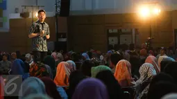 Suasana acara CEO Carrer Talk dengan pemateri CEO Microsoft Indonesia, Andreas Diantoro di Kampus Negeri Universitas Semarang, Jawa Tengah, Rabu (5/4). (Liputan6.com/Yoppy Renato)