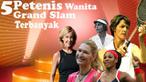 Video 5 petenis wanita peraih Grand Slam terbanyak di dunia, salah satunya adalah Margaret Court berasal dari Australia dengan meraih 24 Grand Slam.