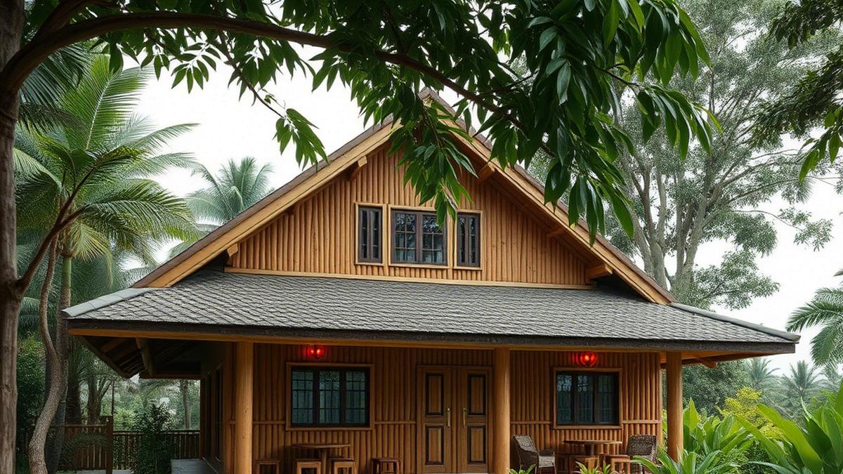 Inspirasi 7 Rumah Sederhana Bambu, Tampilan Estetik dan Menyatu dengan Alam