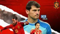 GOAT of Spain: Casillas, Xavi, Andres Iniesta, Sergio Ramos (Bola.com/Adreanus Titus)