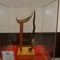 Keris Kiai Tetenger yang merupakan keris pemberian Presiden Jokowi yang kini disimpan d Museum Keris Nusantara Solo.(Liputan6.com/Fajar Abrori)