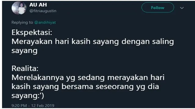 Ekspektasi vs Realita Valentine