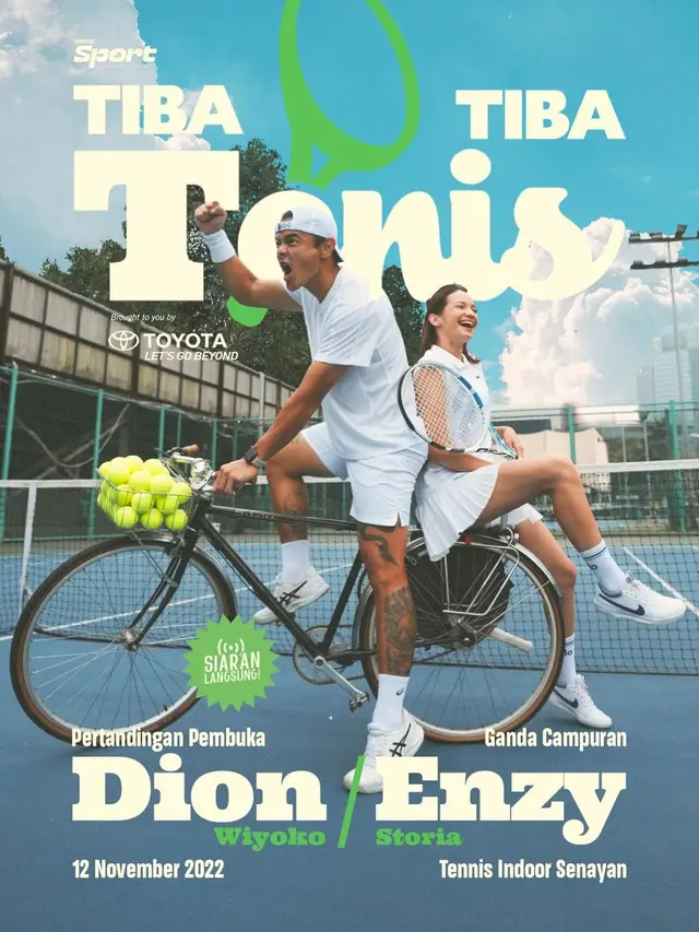 Satu Tim dengan Enzy Storia, Ini 7 Potret Dion Wiyoko Latihan Tenis