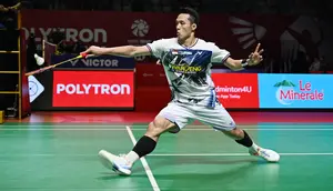 Pebulu tangkis tunggal putra Indonesia, Jonathan Christie.