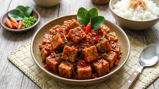 Resep Tempe Balado Daun Jeruk (AI Generated)