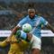 Aksi Antoine Semenyo dalam laga Manchester City vs Crystal Palace di Liga Inggris, Kamis (14/5/2026). (AP Photo/Ian Hodgson)