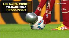 Mantan bek Bayern Munich, Daniel Van Buyten pernah menendang bola hingga pecah saat pertandingan