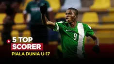 Berita Video, motion grafis 5 pemain pencetak gol terbanyak Piala Dunia U-17 dari masa ke masa.