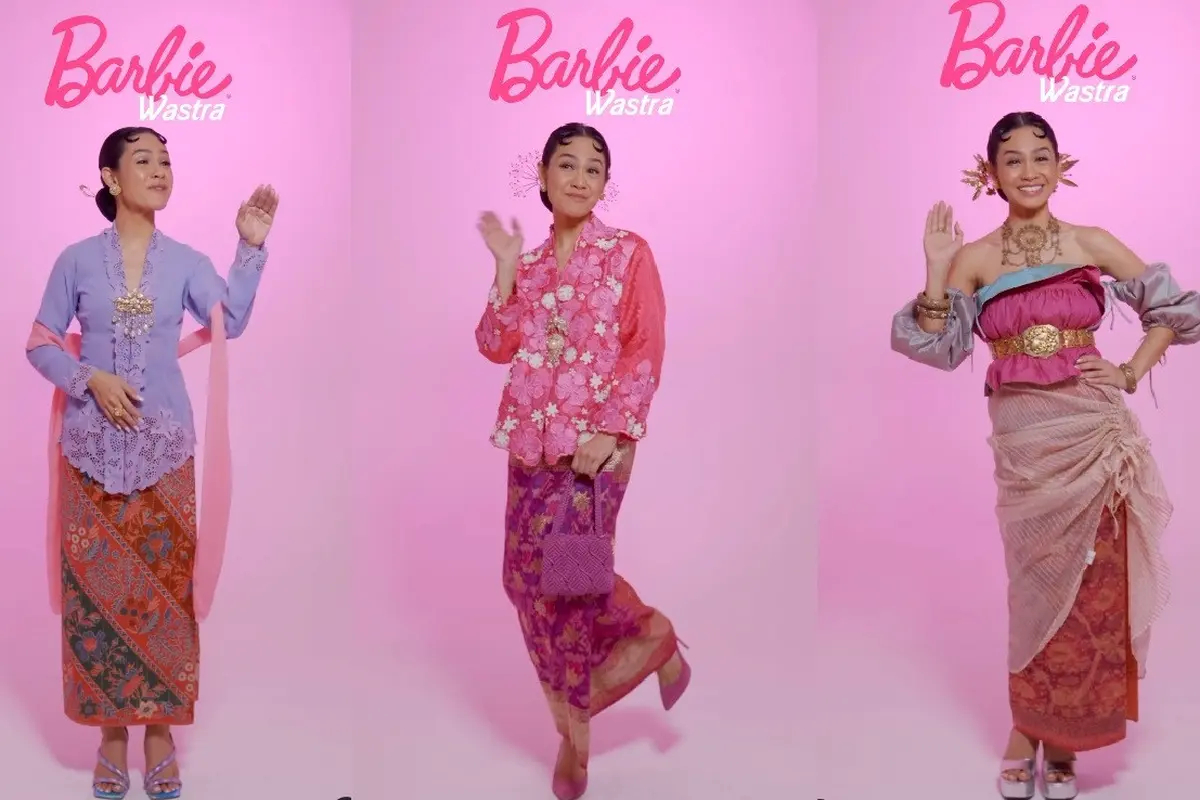 6 Gaya Andien Jadi Barbie dengan Balutan Kain Nusantara, Curi Perhatian