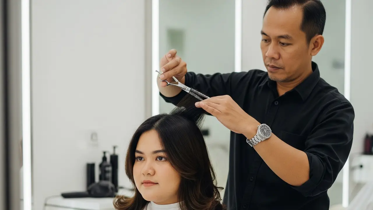 Model Rambut Layer Terbaik 2025