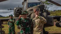 Tentara Republik Indonesia dan Amerika Serikat pada acara upacara pembukaan Joint Pacific Multinational Readiness Training Center (JPMRC), Oktober 2022. Dok: US Department of Defense (public domain)