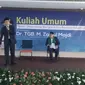 Tuan Guru Bajang (TGB) Zainul Majdi menjadi pembicara di Universitas Serang Raya (Yandhi/Liputan6.com)