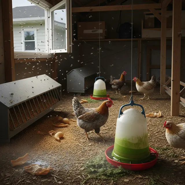 Kesalahan Desain Kandang Ayam yang Bikin Bau (AI)