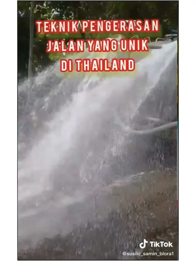 Viral Cara Unik Pengerasan Jalan di Thailand, Ternyata Pernah Dicoba Indonesia