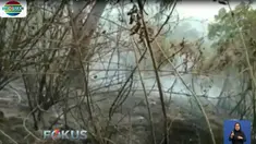 Video amatir yang sengaja direkam Tim Petugas BPBD Temanggung pada Sabtu pagi memperlihatkan kondisi hutan yang terbakar.