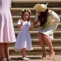 Putri Charlotte terlihat menggemaskan di pernikahan Pangeran Harry dan Meghan Markle. (Instagram.com/Kengsingtonroyal)