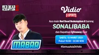 Live streaming Main Bareng Red Dead Redemption 2 bersama Sonalibaba, Sabtu (13/3/2021) pukul 19.00 WIB dapat disaksikan melalui platform Vidio, laman Bola.com, dan Bola.net. (Dok. Vidio)