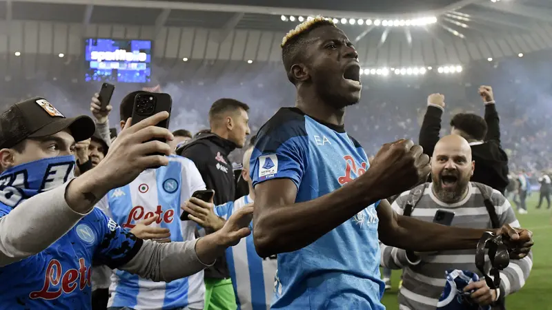 Foto: Victor Osimhen Cetak Gol, Napoli Kunci Gelar Scudetto