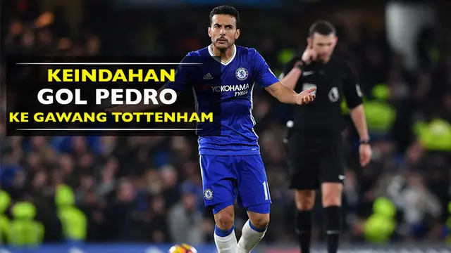Video keindahan gol Pedro Rodriguez pada laga Chelsea Vs Tottenham Hotspur di Premier League, Sabtu (26/11/2016).