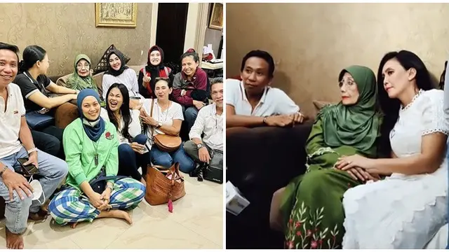 6 Momen Nani Wijaya Dijenguk Pemain Sinetron TBNH dan Bajaj Bajuri, Lepas Rindu