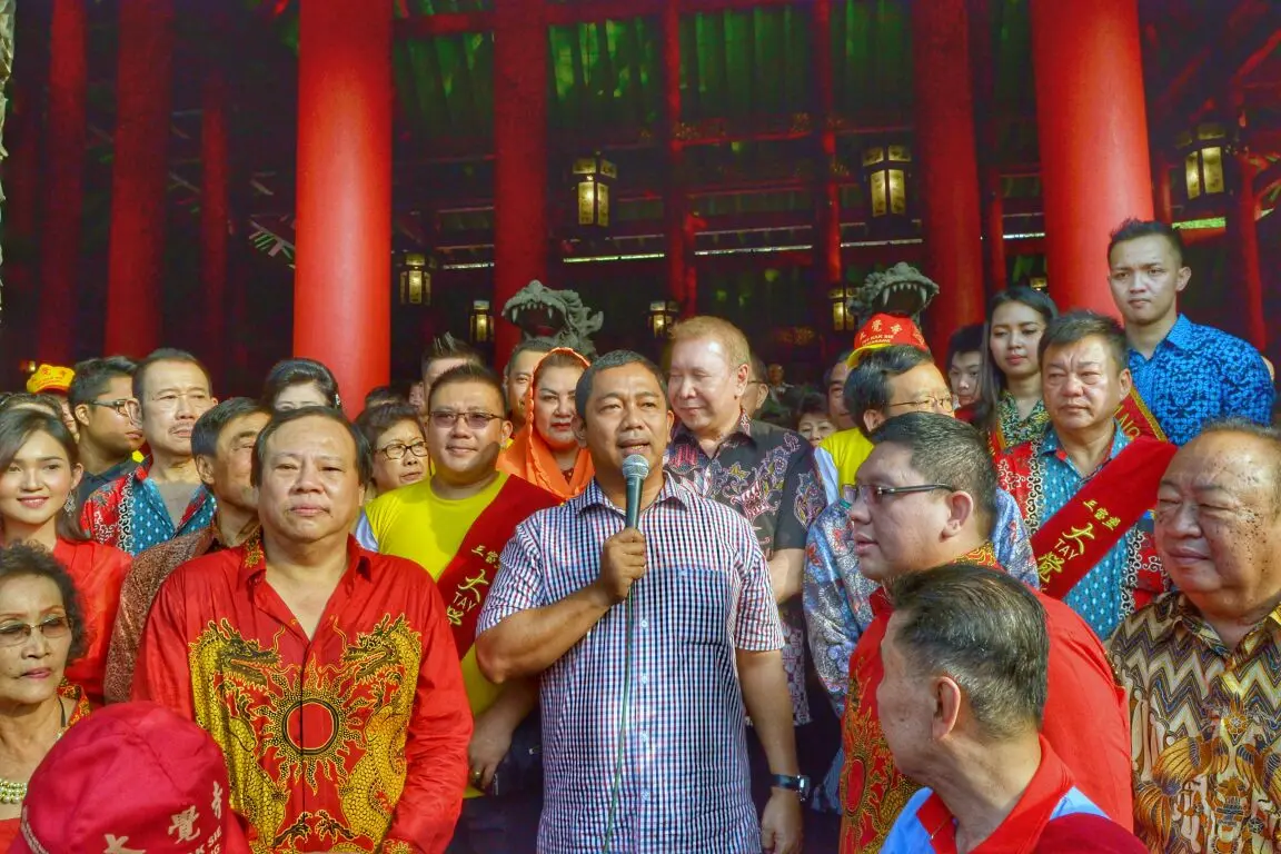 Wali Kota Semarang Hendrar Prihadi memberi sambutan pentingnya menjaga keberagaman di Semarang. (foto : Liputan6.com/vega/edhie prayitno ige)