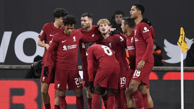 Foto: Gol Indah Harvey Elliott Jadi Dahaga Hasil Buruk Liverpool, The Reds Melaju ke Putaran Keempat Piala FA