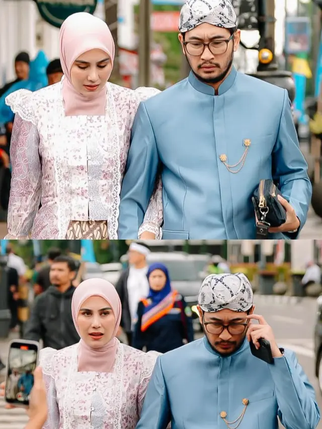 naz Sadiqah saat Hadir di Hari Jadi Jawa Barat mengenakan kebaya. [@syahnazs]