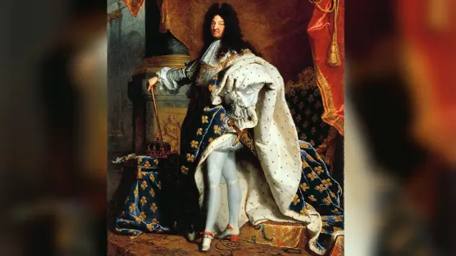 Raja Louis XIV dengan Pedang Joyeuse